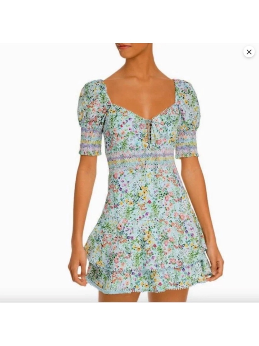 Alice + Olivia Crawford sweetheart Mini Dress